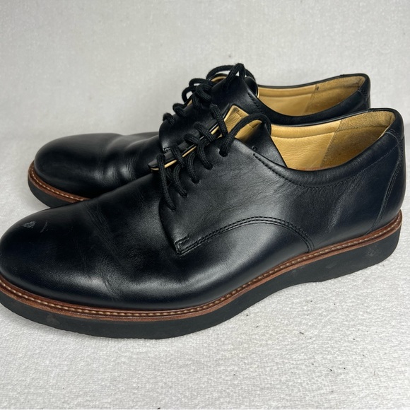 Samuel Hubbard Shoe Mens Founder Leather Black Lace Up Casual Vibram Sole 9.5 - Picture 2 of 15